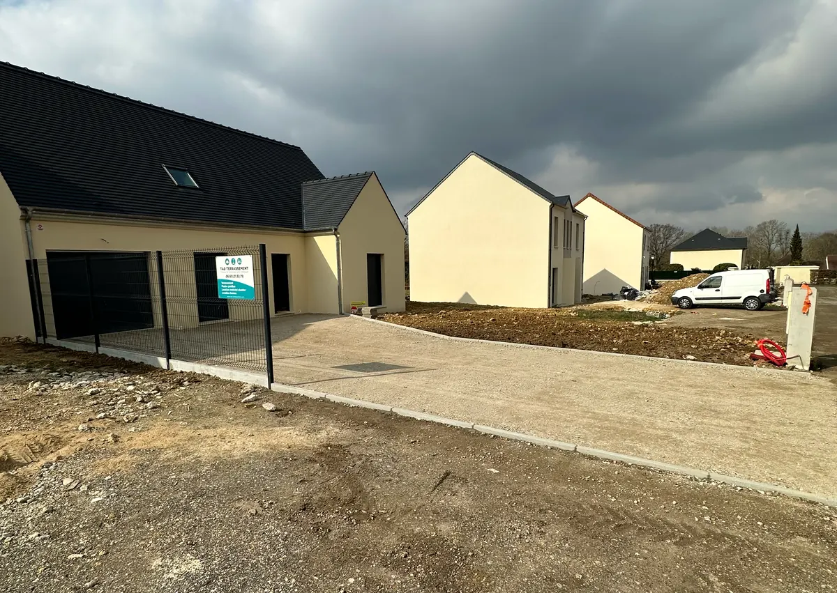 Chantier de terrassement à Arpajon